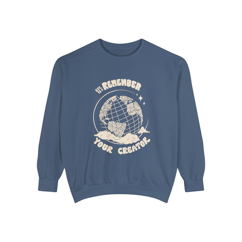 Thumbnail: Remember your Creator Cream | Garment-Dyed Sweatshirt | Comfort Colors