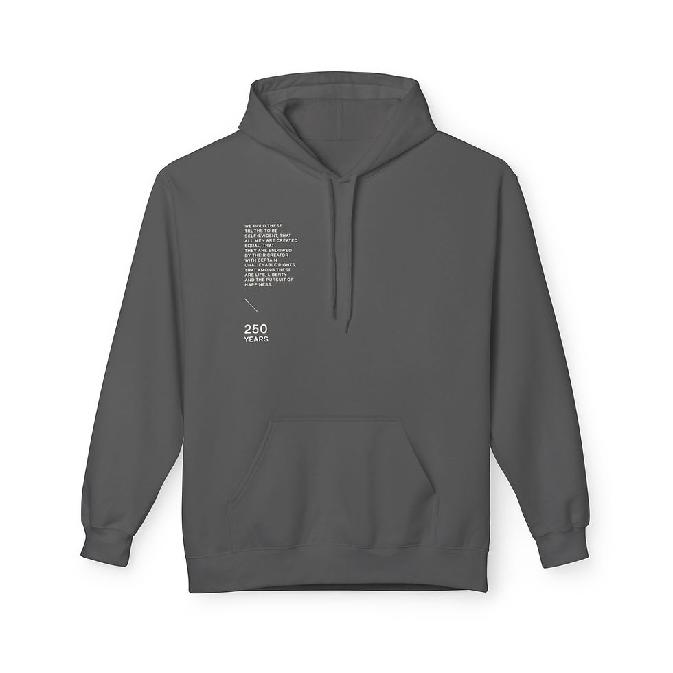 Thumbnail: America The Beautiful Hoodie — Retro Flag Patriotic Fleece