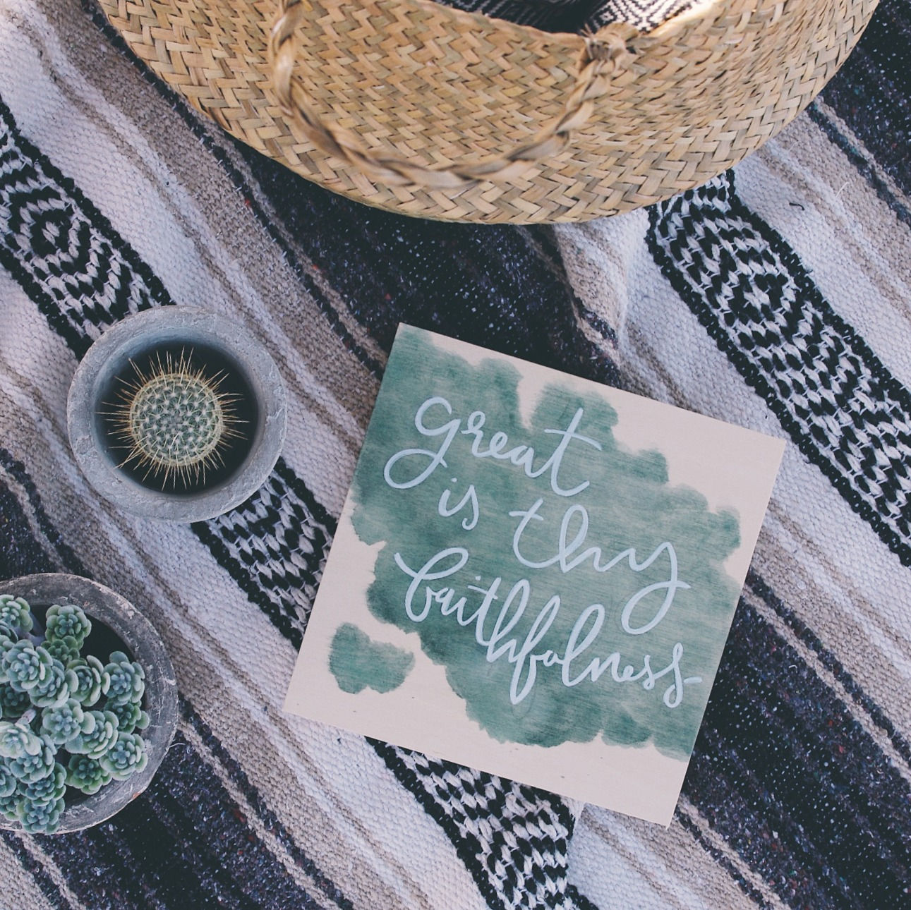 Small Watercolor Hymn Panel