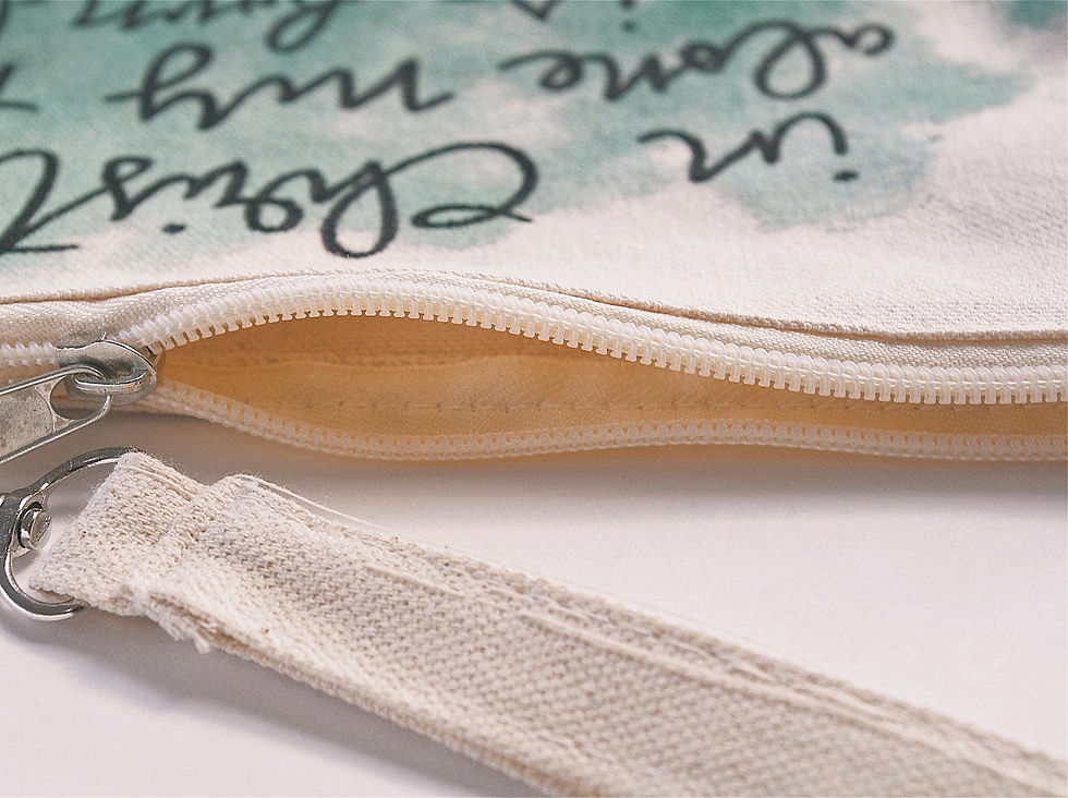 Thumbnail: Hand Lettered Canvas Pouch...