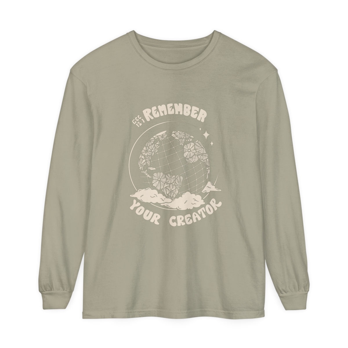 Remember Your Creator Garment-dyed Long Sleeve T-Shirt | Comfort Colors
