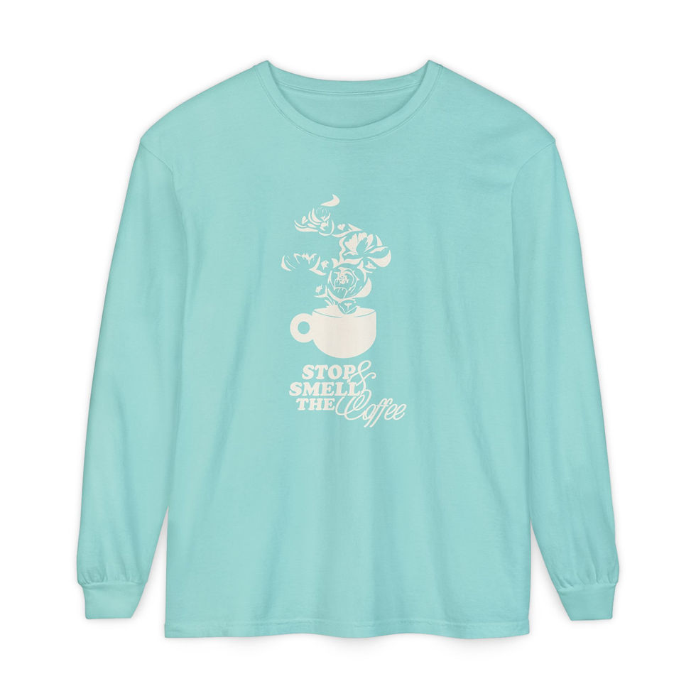 Thumbnail: Stop and Smell the Coffee  Long Sleeve T-Shirt | Soft Style 