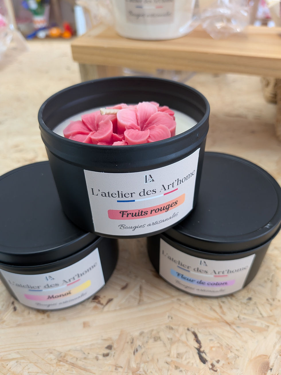 Miniature : Bougie parfumée artisanale – Plusieurs parfums au choix