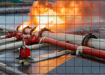 Photo of Fire coming out of industrial pipes with A.i. Tech Fire