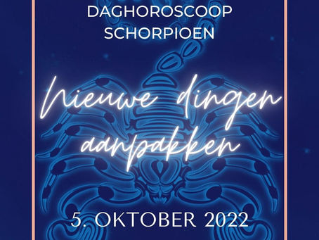 Daaghoroscoop Schorpioen voor 5. october 2022