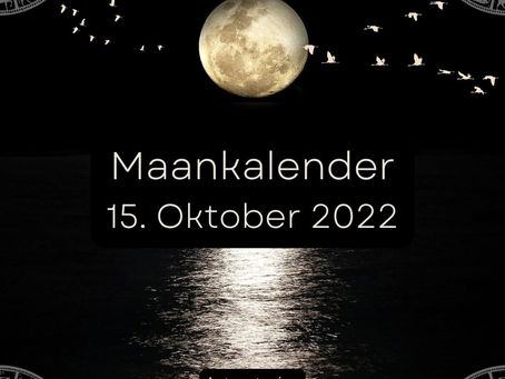 Maankalender voor zaterdag 15.10.2022