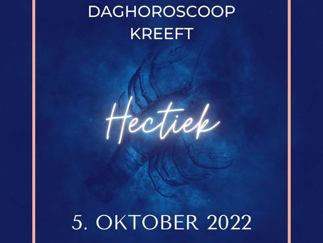 Daaghoroscoop Kreeft voor 5. october 2022