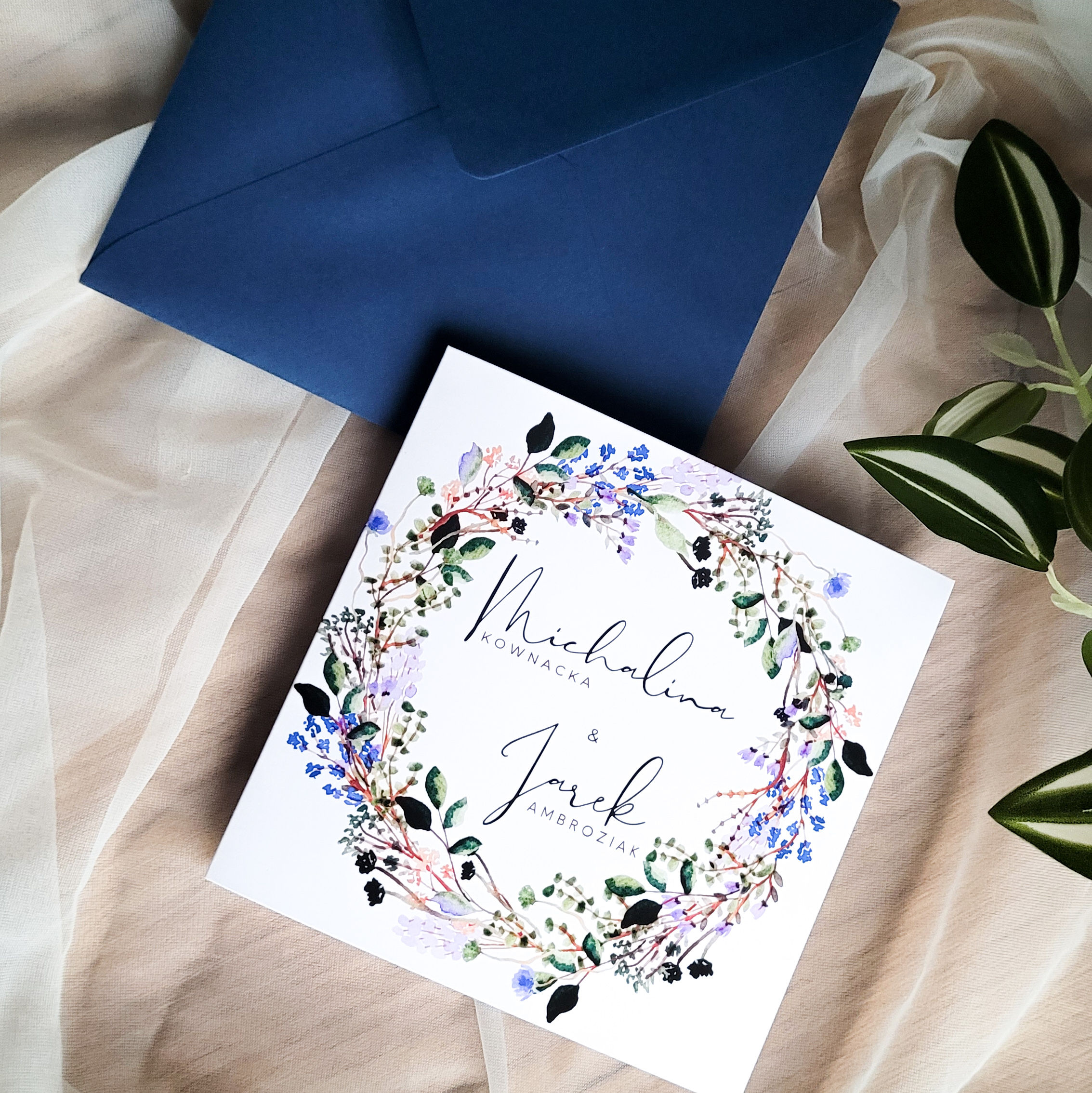 Zaproszenie Ślubne Little Line