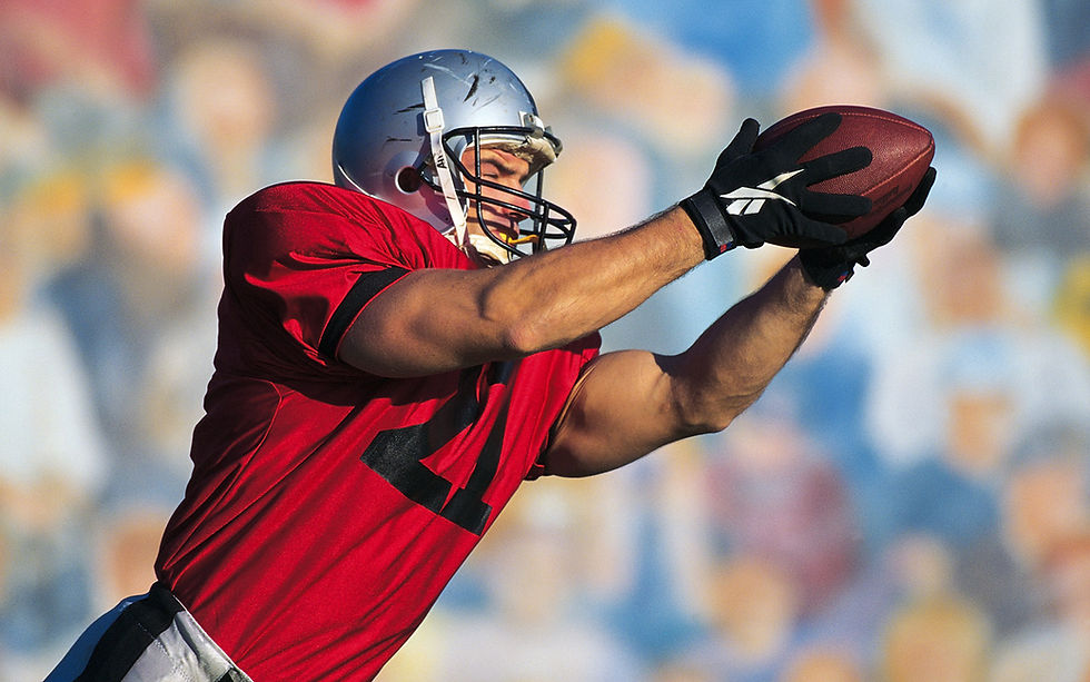 Football Player Catching