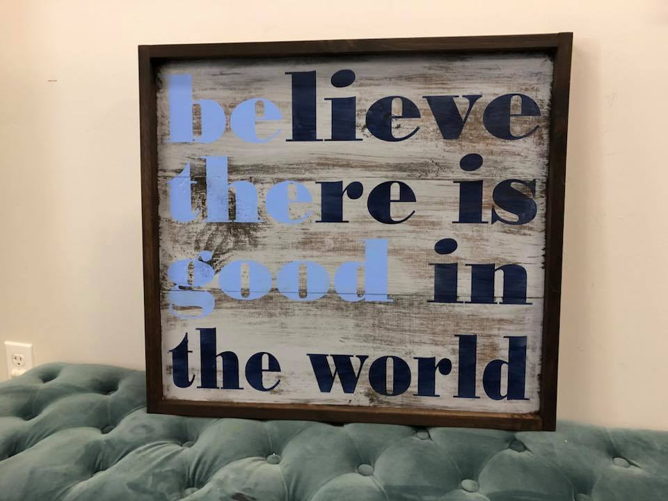 Be The Good Framed 26"x26"