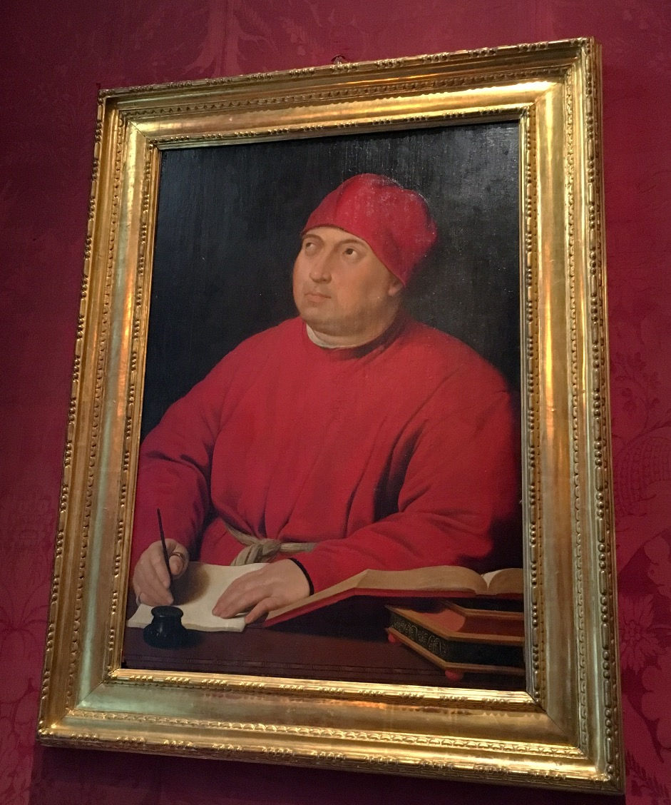 Portrait of Count Tommaso Inghirami by Raphael. Photo by Diana Dinverno.