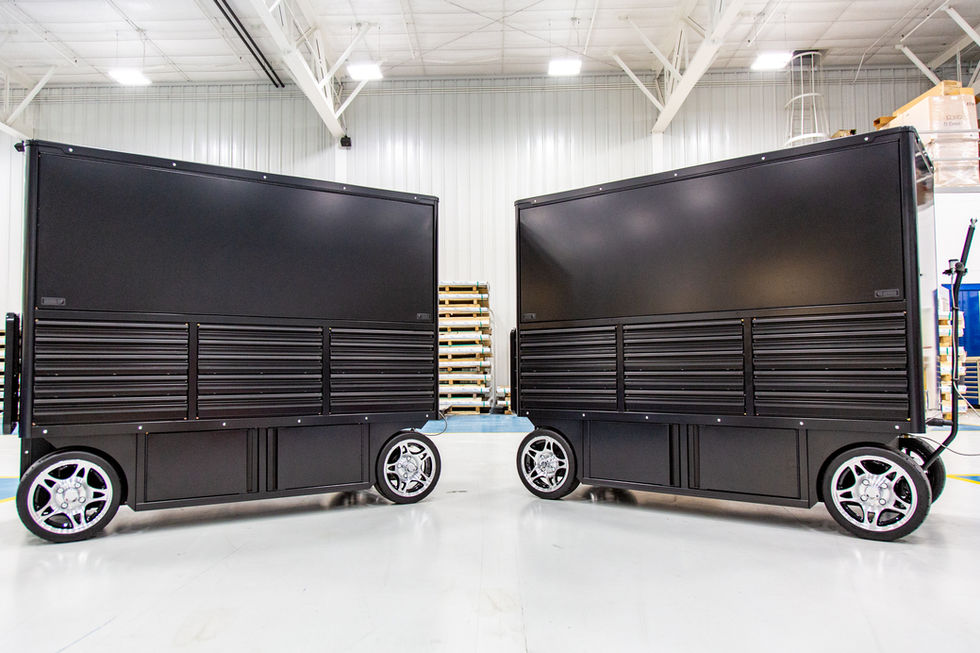 Two large crew carts