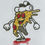 Thumbnail: Pizza LLC Sticker - Skateboarder