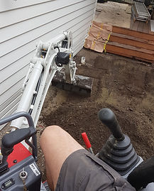Tight access excavation, Brighton, Vic