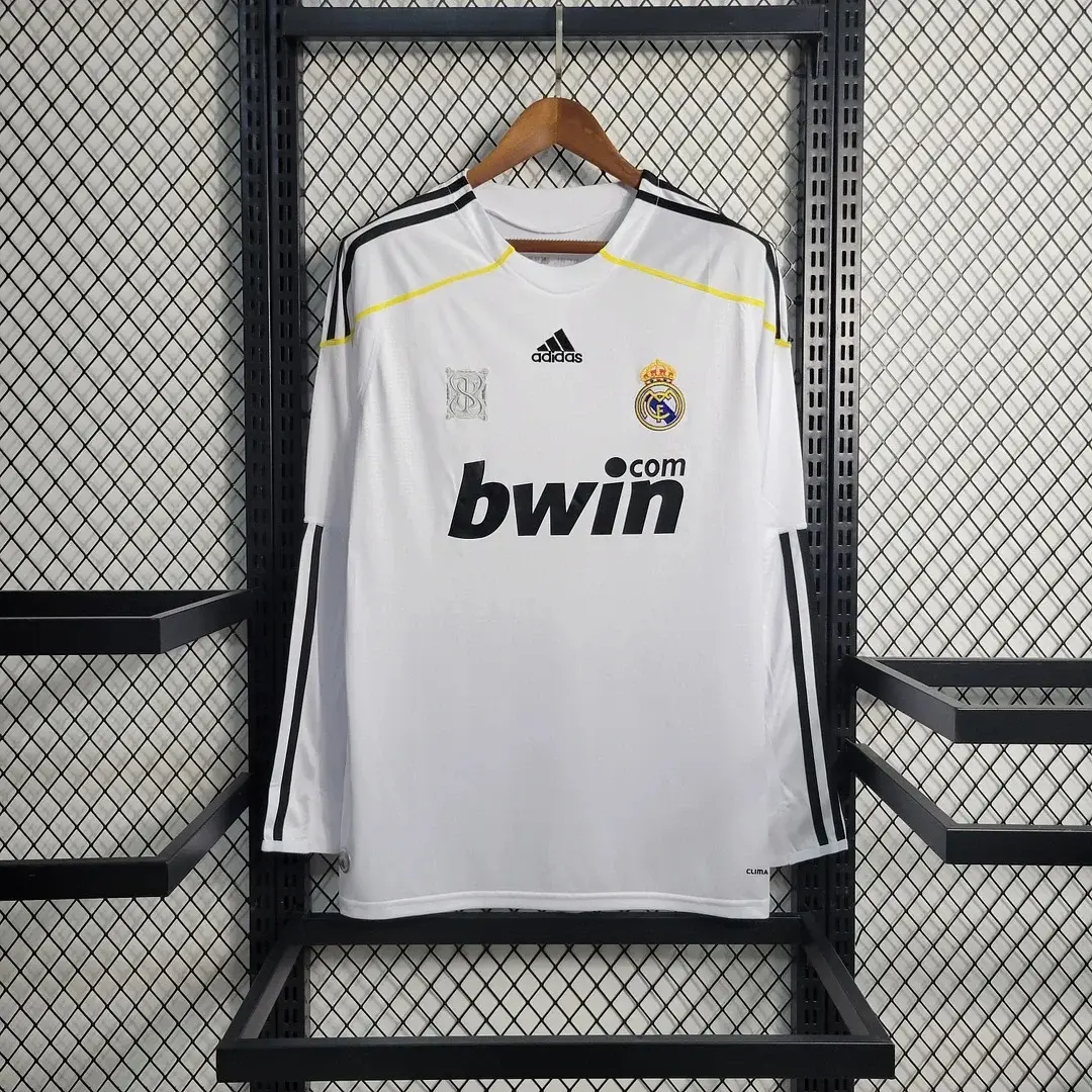 Real Madrid 2009/2010 Retro Long Sleeve Home