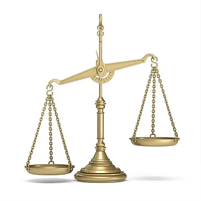Image of unbalanced brass scales