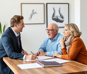 Retirement planning for professionals advisor meeting with a couple approaching retirement
