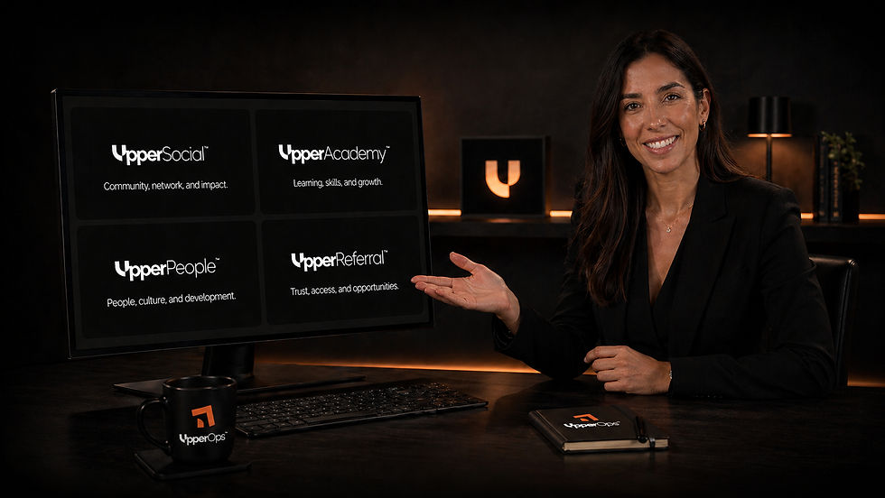 UpperOps Beyond Commercial Layers - UpperPeople, UpperReferral, UpperSocial, UpperAcademy