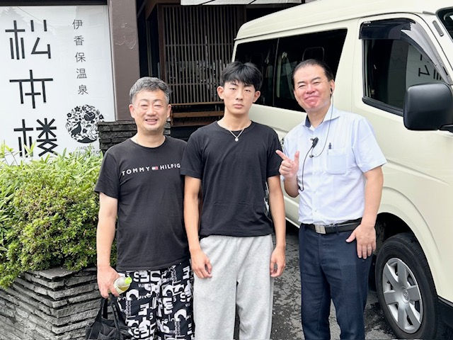 松本社長との写真