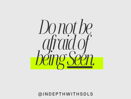 A blog post about the power of being seen and embracing your inner gifts
