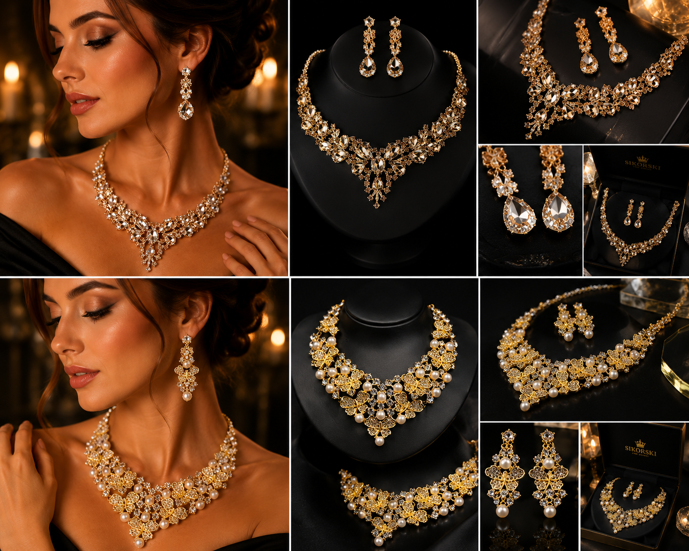 Celestia Pearl Bridal Set