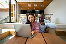 couple looking at laptop for money markets andcds