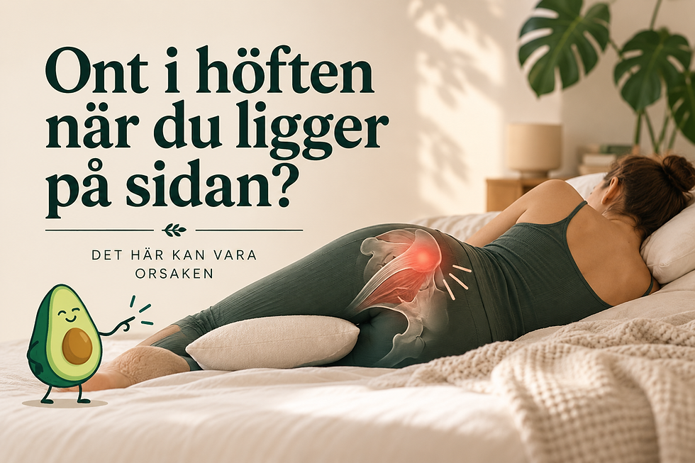 Ont i höften när du ligger på sidan? Det här kan vara orsaken