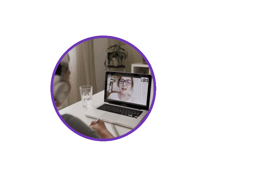 Ícone animado com a logo Holos pulsando em cores suaves, representando energia e vitalidade