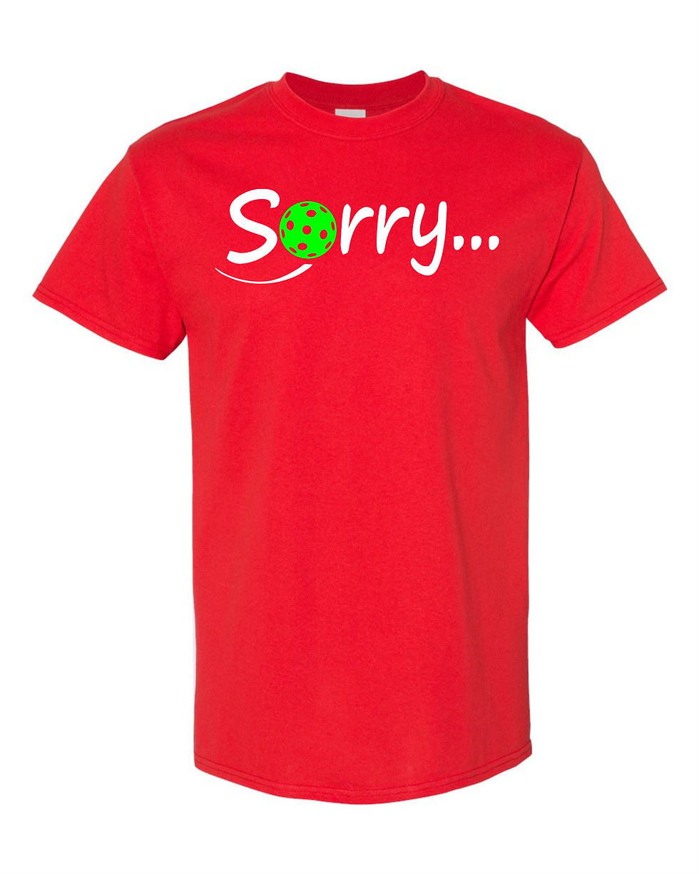 Thumbnail: Sorry... Pickleball Short Sleeve Unisex T-Shirt