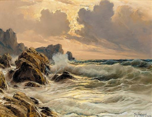 Michele Federico A rough sea off the coast of Capri