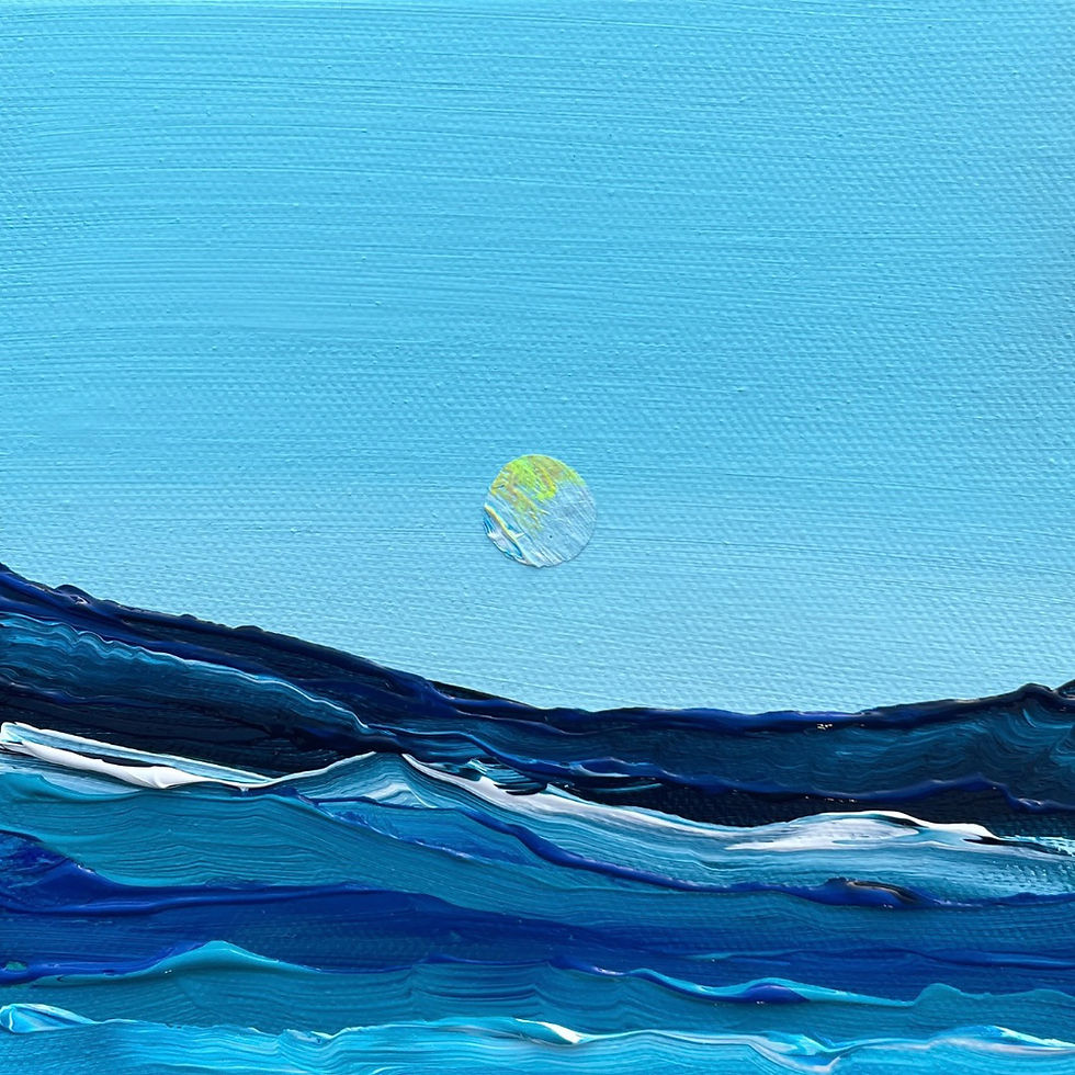 Ripple 060 original acrylic painting on canvas by Drica Lobo from the Ripple collection