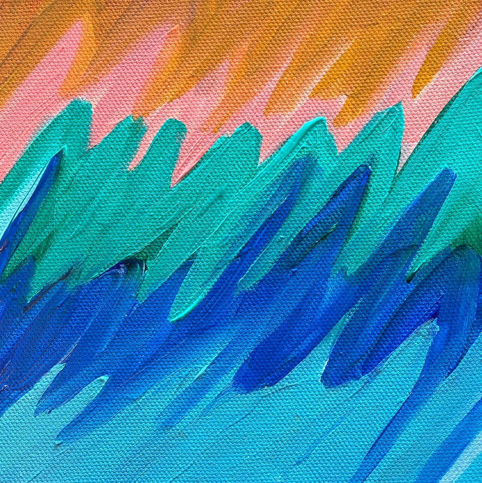 Ripple 019 original acrylic painting on canvas by Drica Lobo from the Ripple collection