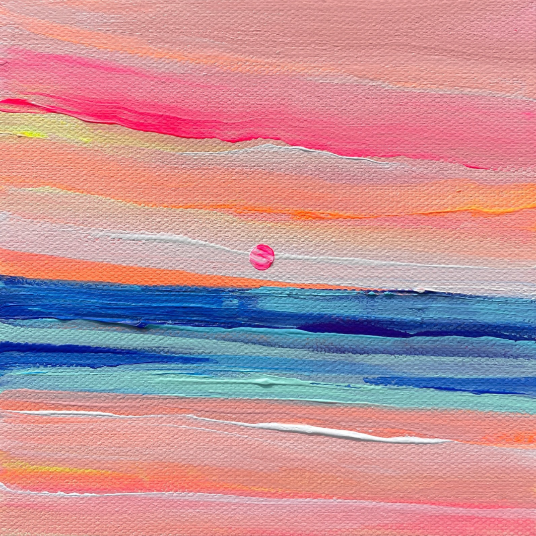 Ripple 040 original acrylic painting on canvas by Drica Lobo from the Ripple collection