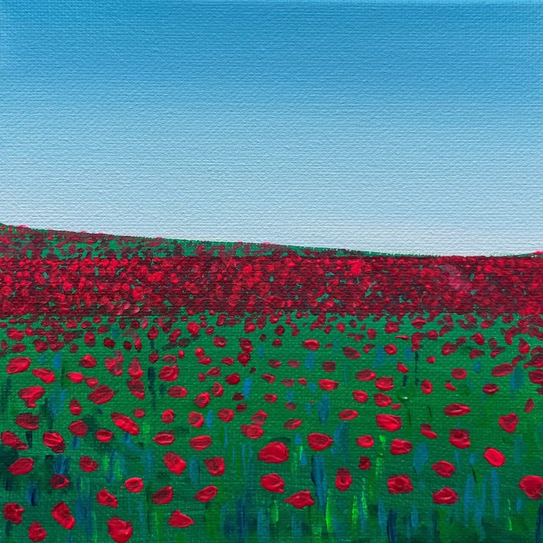 Ripple 084 original acrylic painting on canvas by Drica Lobo from the Ripple collection