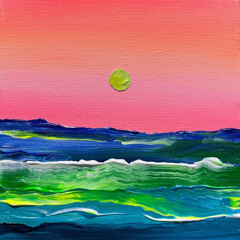 Ripple 085 original acrylic painting on canvas by Drica Lobo from the Ripple collection