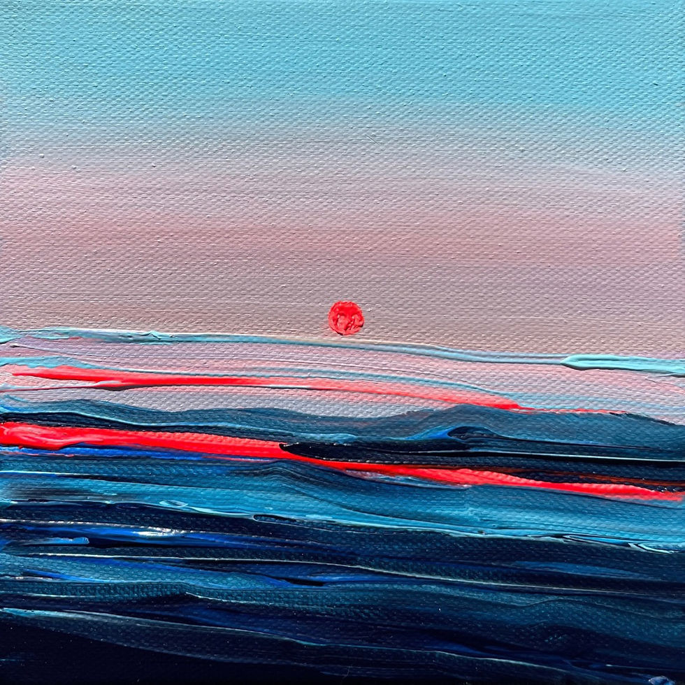 Ripple 055 original acrylic painting on canvas by Drica Lobo from the Ripple collection