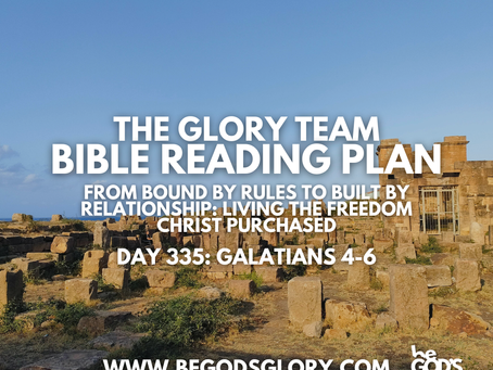 From Bound by Rules to Built by Relationship: Living the Freedom Christ Purchased