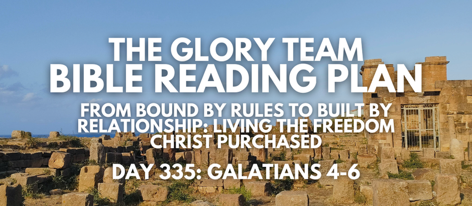 From Bound by Rules to Built by Relationship: Living the Freedom Christ Purchased