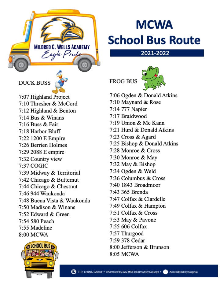 MCWA Bus Route