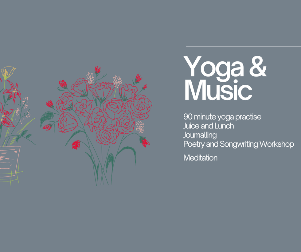 yoga, songwriting workshops, music