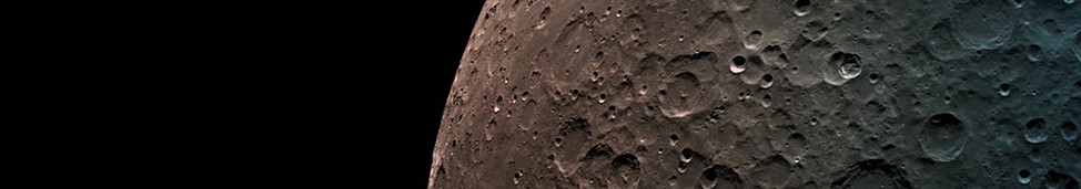 The Dark Side of the moon from 500[Km] distance