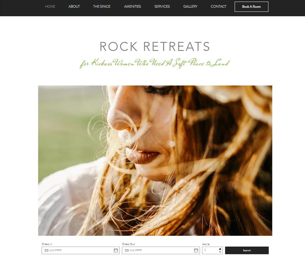 Rock Retreats Website