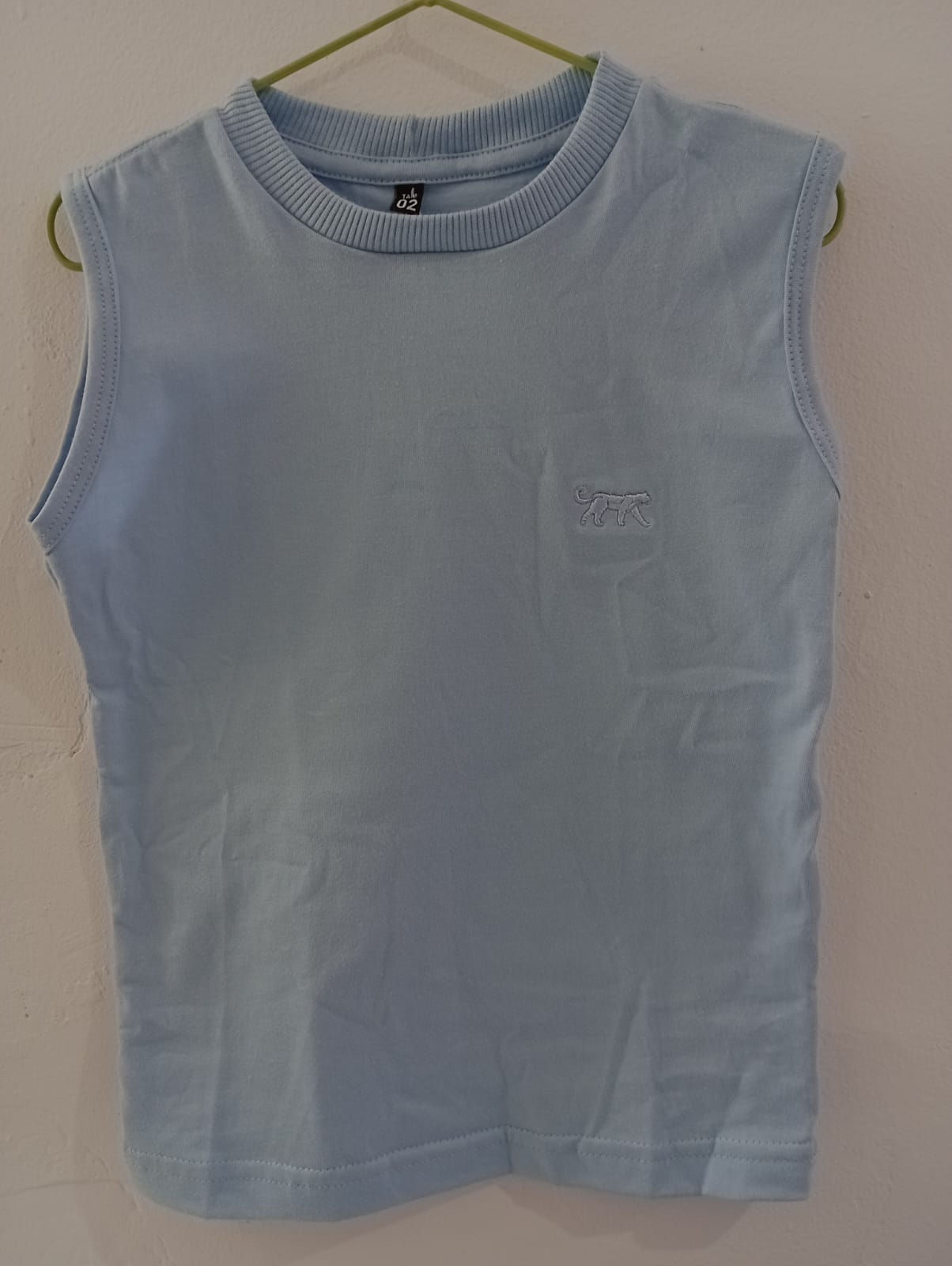 Camisa lisa regata 6 anos