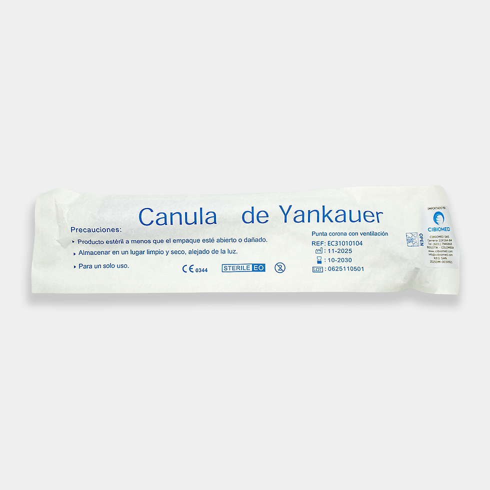 Miniatura: Cánula Yankauer punta corona con ventilación