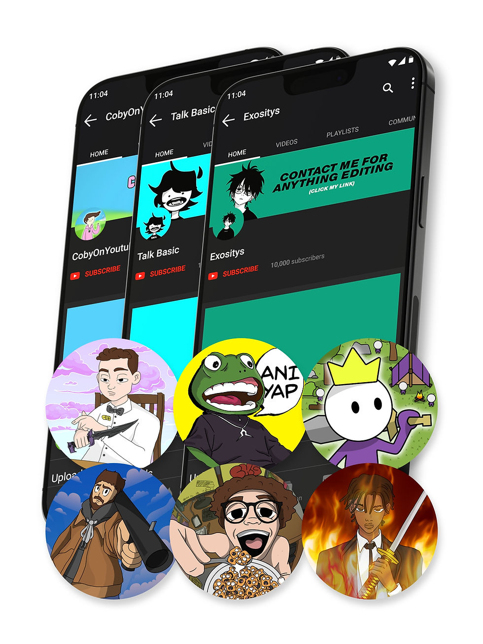 Creator Avatars Illustrated Characters