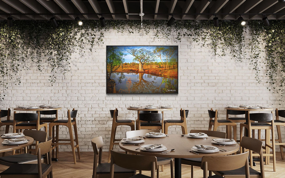 Thumbnail: Boab and the Billabong - Canvas Photography Print