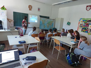 Kruženje vode u prirodi - gostovanje profesorice geografije u 4. razredu