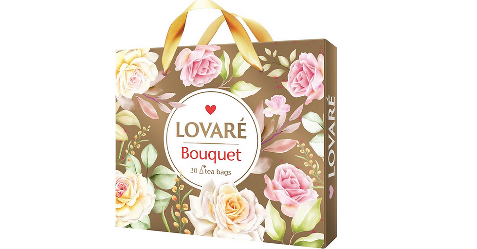 Thumbnail: Brewed Bouquet tea with ingredients