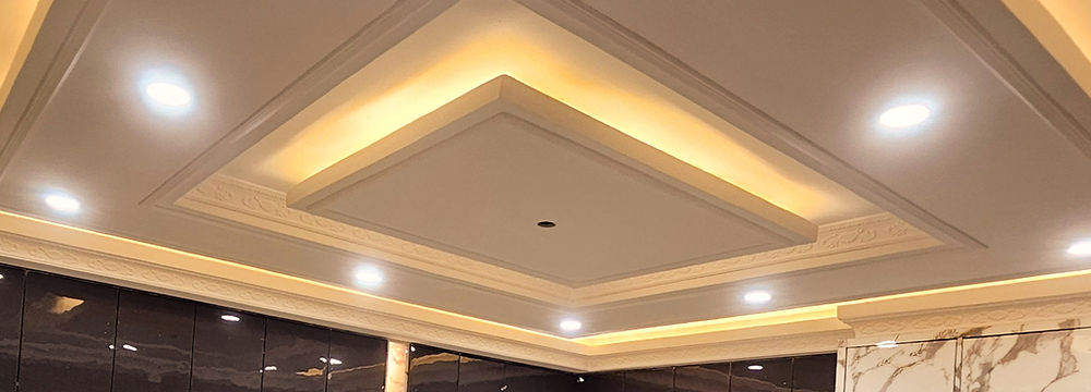 Gypsum false ceiling design ideas with lighting design
