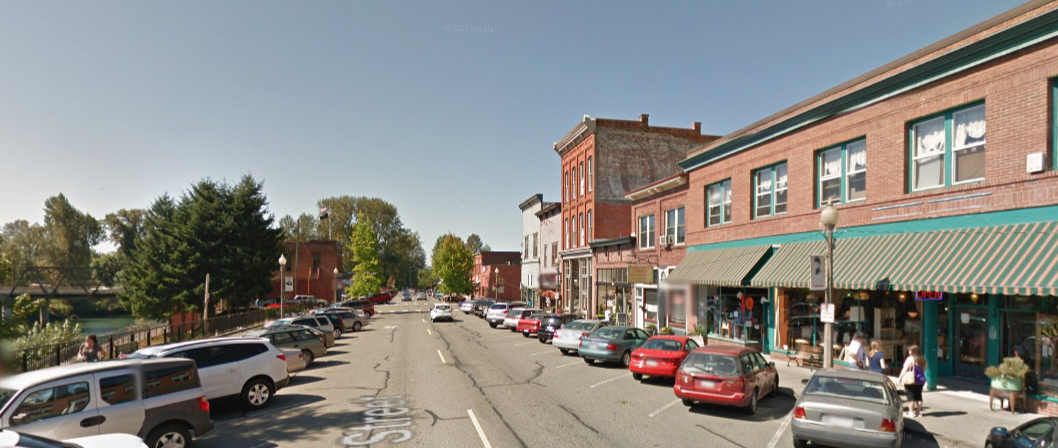 On First street.